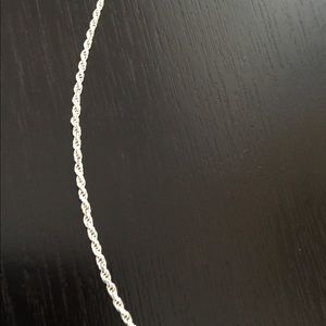 Jewelry - EUC Sterling silver rope necklace Jewelry - EUC Sterling silver rope necklace